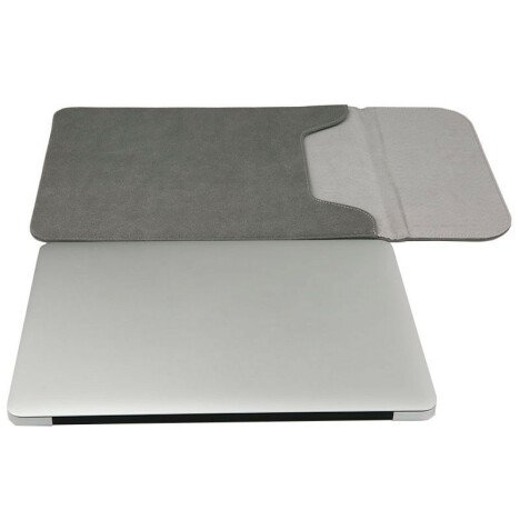 Husa de protectie si transport laptop iUni L20, Slim Magnetic, 15 inch, Gri